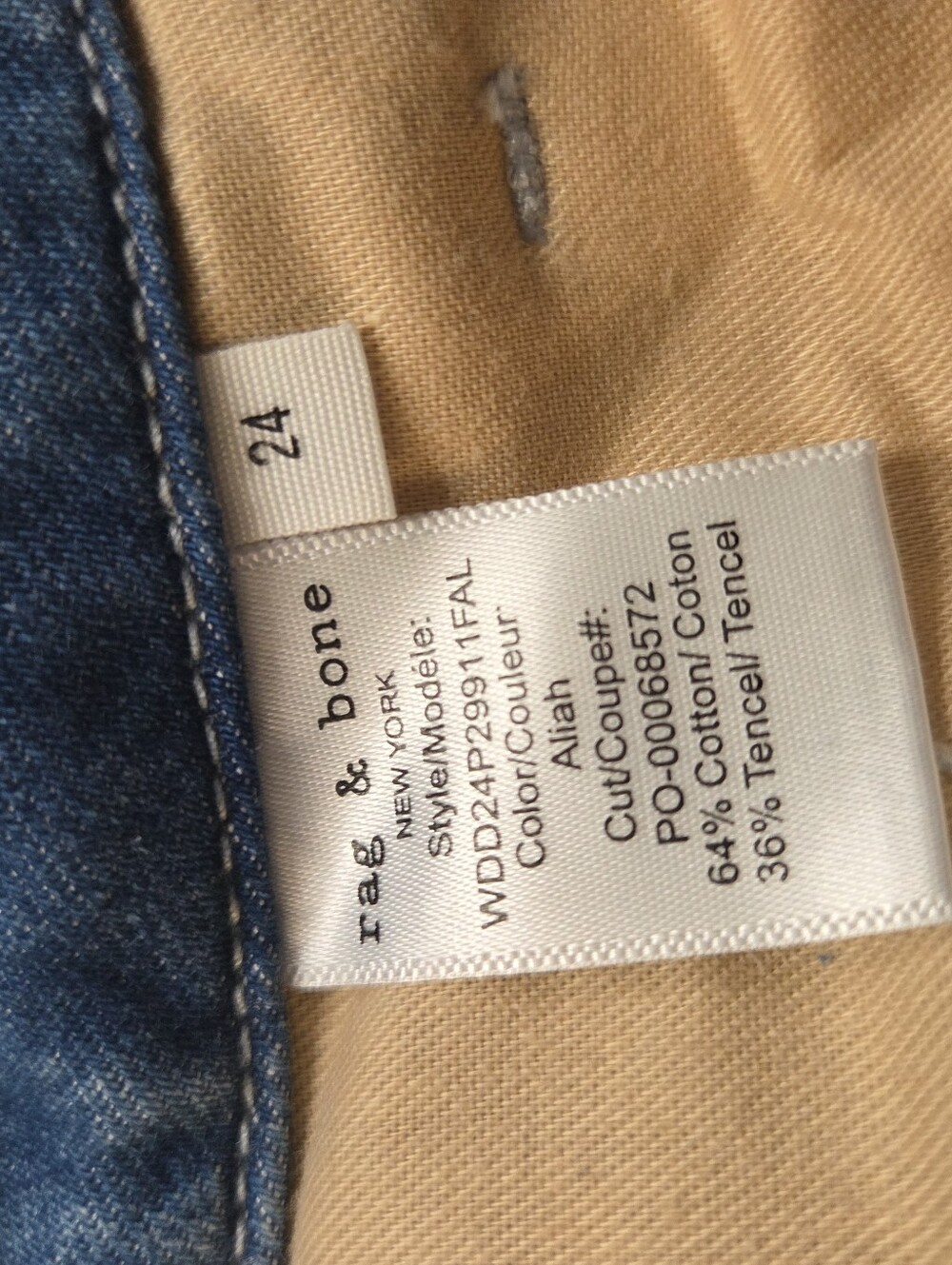 Rag & Bone Size 24 Light Wash Wide Leg Women's Jeans High-Rise Arianna Palazzo - Picture 10 of 11